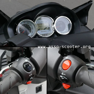 Satelis 500 cc : compteurs et comodos (JPEG)