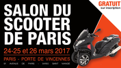 24 – 26 mars 2017 : Salon du Scooter de Paris, 60 scooters à l'essai