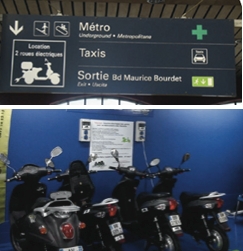 Wattmobile : panneau gare Saint Charles et station Vinci Marseille