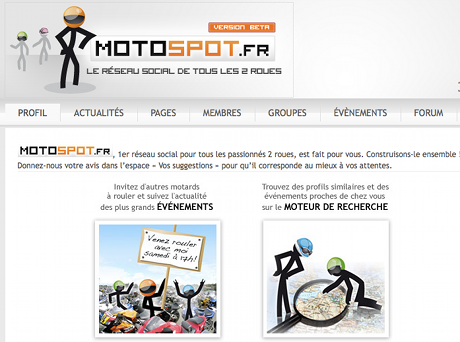 Motospot.fr : réseau social deux roues