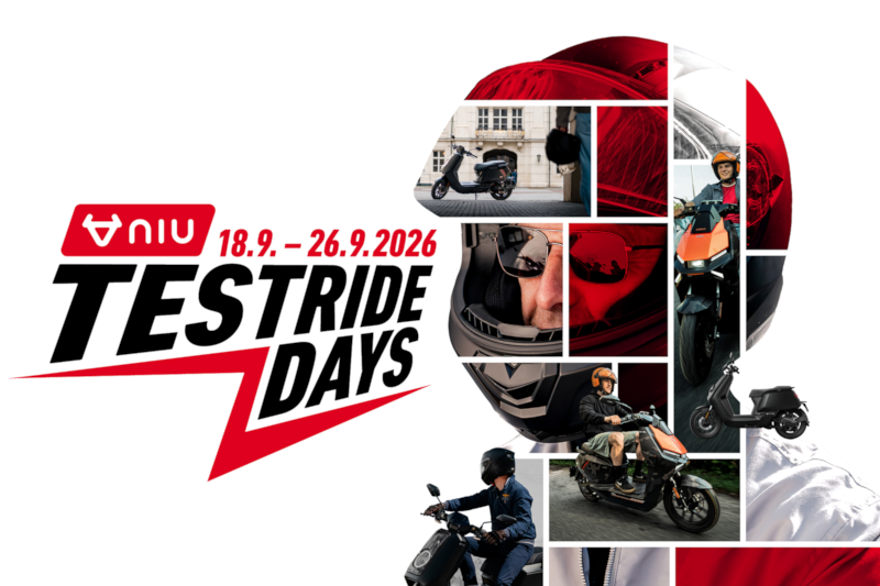 18 – 26 septembre 2026 : Testride Days Niu, cadeau en prime