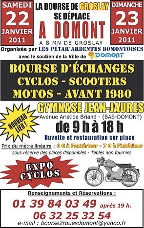 Bourse d'échanges cyclos scooters motos avant 1980