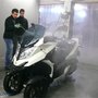 CleanBike : nuage d'eau pour le rinçage