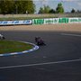 Supermoto Carole : courbe après grande ligne droite