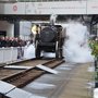 Rétromobile 2013 : premier train à vapeur de l ?ingénieur Marc Seguin