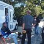 Randonnée Vendée 2015 : pause déjeuner avec Paty