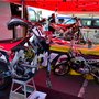 Supermoto Carole : machine au repos