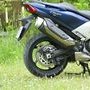 Essai T-Max DX 2017 : roue arrière droite et pot
