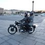 15ème traversée de Paris 2015 : arrivée de Triumph Tig 100