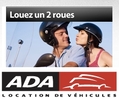 Ada : location de scooters également
