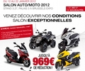 Kymco salon de Bruxelles 2012 : promotions à saisir