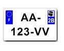 01 juillet 2015 : taille unique pour les plaques d'immatriculation