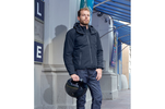 Tucano Urbano : veste Isola et casque Carbon, collection Milano 1999