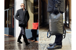 Tucano Urbano : car coat Scala et sac à dos Smart Pack, collection Milano 1999