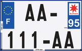 1er juillet 2017 : format unique pour plaques d'immatriculation