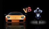 Lamborghini vs Vespa : pour le fun