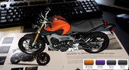 Yamaha MT09 : appli. réalité augmentée 3D