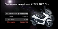 Honda Pcx : bas taux d'été