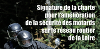 Sécurité Routière : charte entre usagers 2RM, l'Etat et le Conseil général de la Loire