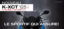 Kymco K-Xct 125cc i : « sportif qui assure »