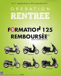 Peugeot Scooters : formation remboursée