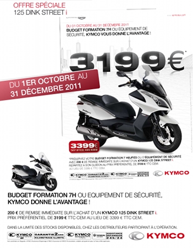 Kymco : offre formation
