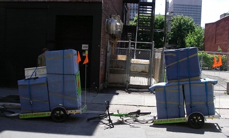 Déménagement Myette : chariots bas