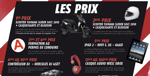 Mixtaroute : lots à gagner