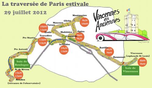 Traversée de Paris Estivale en anciennes