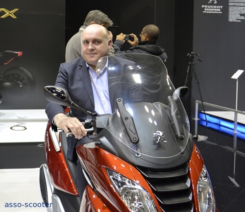 Eicma 2012 Peugeot Scooters : interview de Pierre-Louis COLIN, Directeur Général
