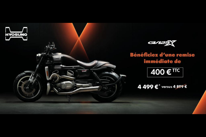 Hyosung GV 125 X : -400€, grosse cylindrée mais en 125cc